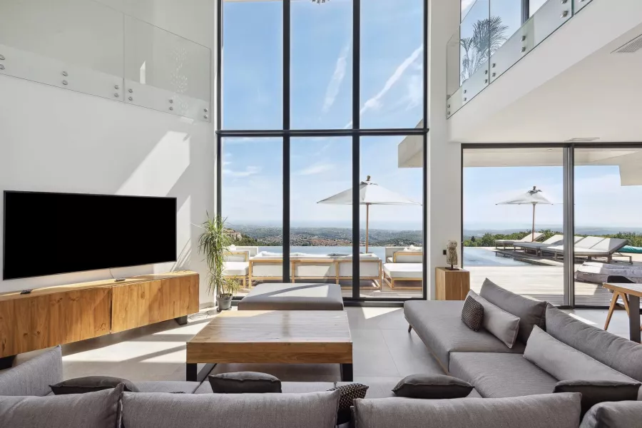 VENCE - Magnifique villa neuve contemporaine vue mer - 2