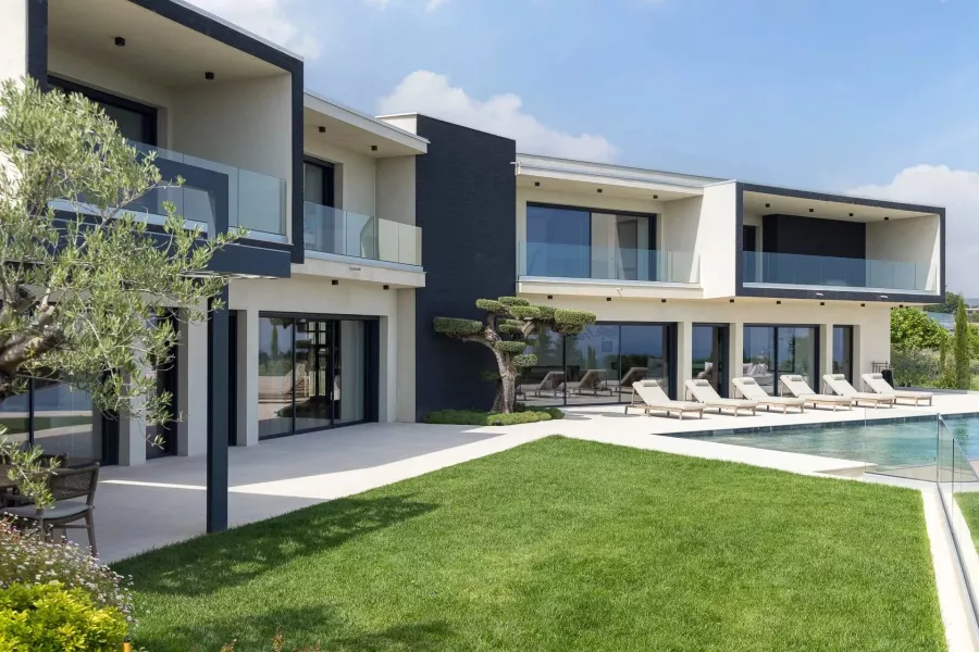 Arrière-pays Cannois - Villa contemporaine neuve avec vue panoramique mer - 5 chambres - 2