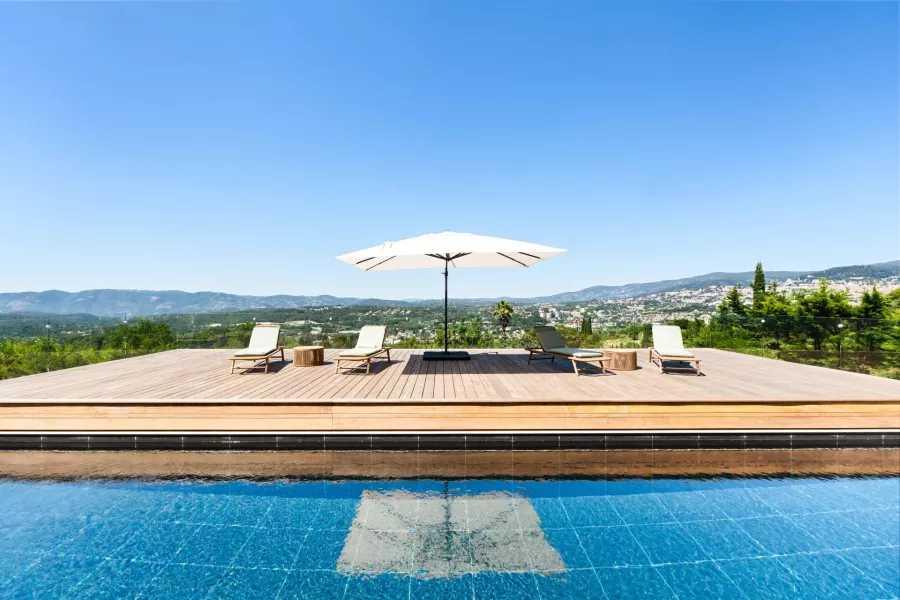 Proche Valbonne - Villa contemporaine avec vue panoramique - 4 chambres - 2