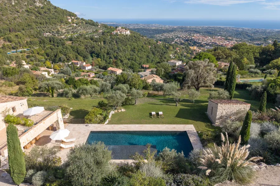Proche Saint-Paul-de-Vence – Villa d’exception à Vence avec vue panoramique mer et collines – 5 chambres - 2