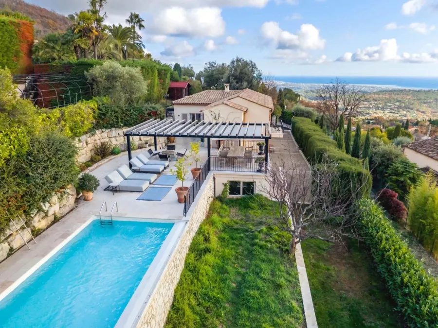 Tourrettes-sur-Loup - Villa provençale avec vue mer - 3 chambres - 1