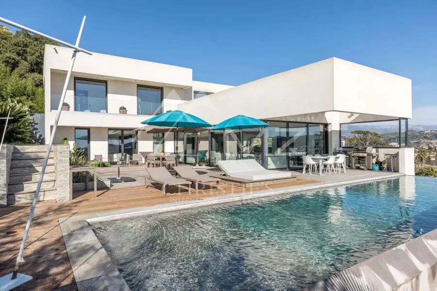 Proche Cannes - Villa contemporaine vue mer - 1