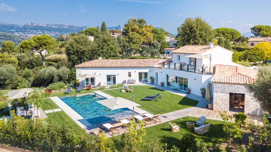 St Paul de Vence - Vue Carte Postale sur le village - 2